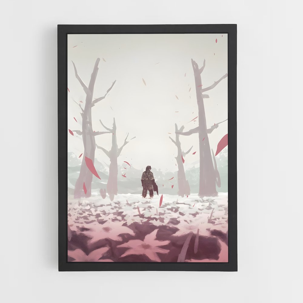 Poster Solid Snake dans la Nature – affiche Metal gear solid (vue 2)